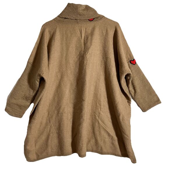 Cuyana One Size Brown 100% Baby Alpaca Turtleneck Long Sleeve Sweater - Picture 2 of 11